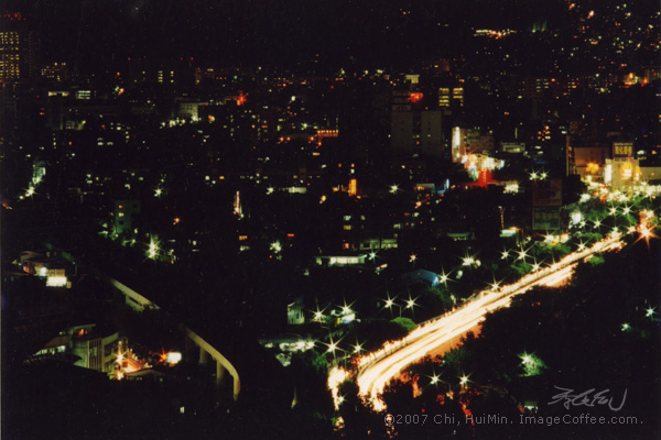 One night in Taipei, 1993.